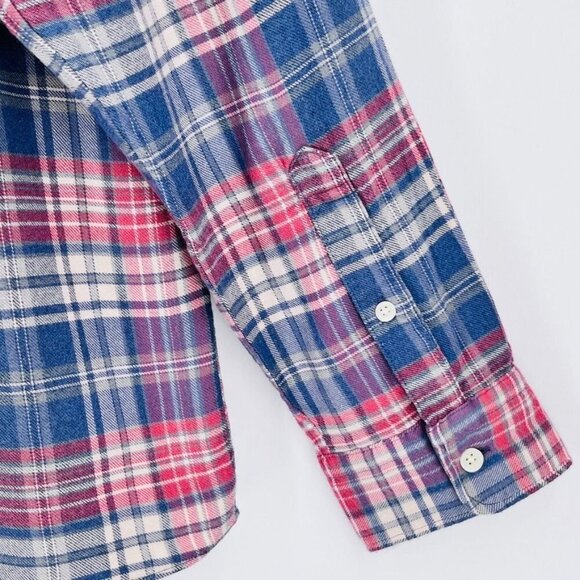 Faherty All Time Button Down Shirt - Autumn Plaid Size XXL Long Sleeve Flannel - Picture 7 of 16